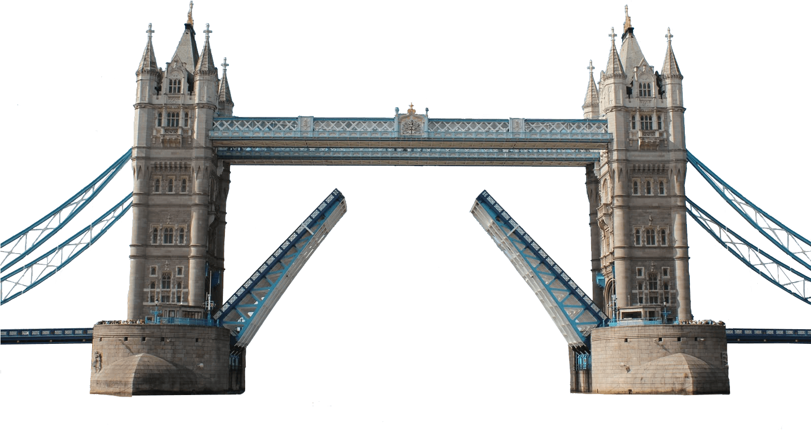 Tower Bridge London Raised Bascules PNG