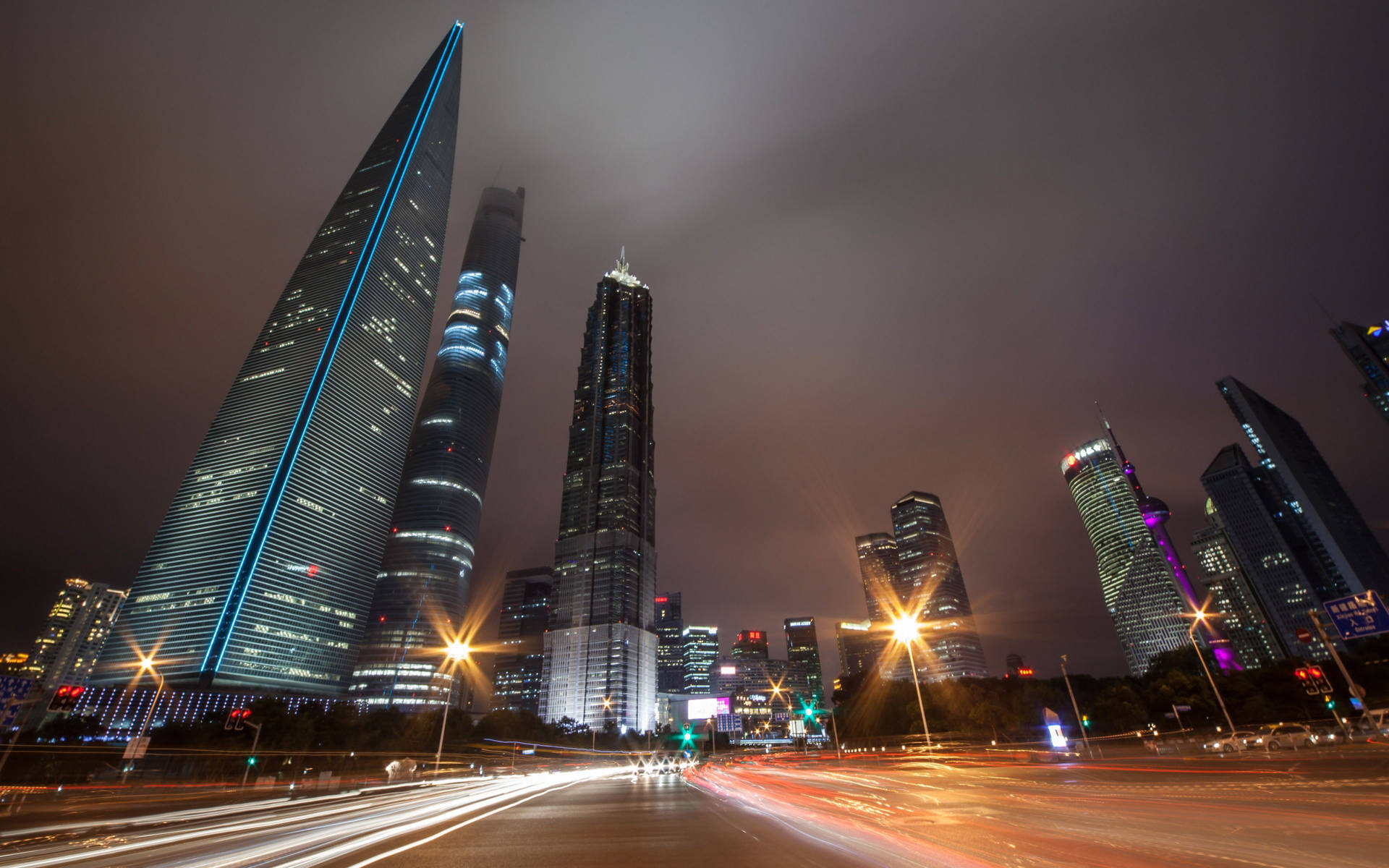 Rascacielosde La Ciudad De Shanghai Fondo de pantalla