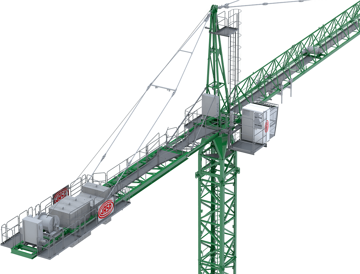 Tower Crane Components Isolated PNG