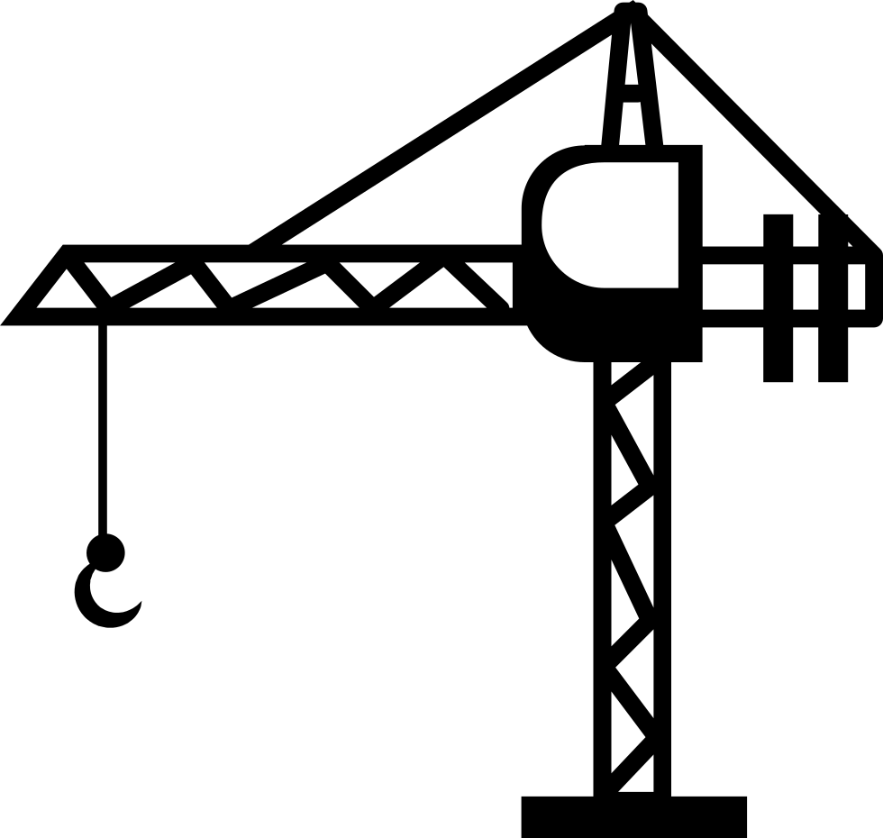 Tower Crane Silhouette PNG