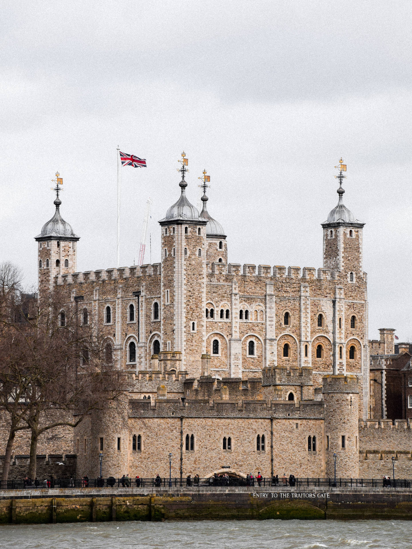 Tower Of London Union Jack Wallpaper
