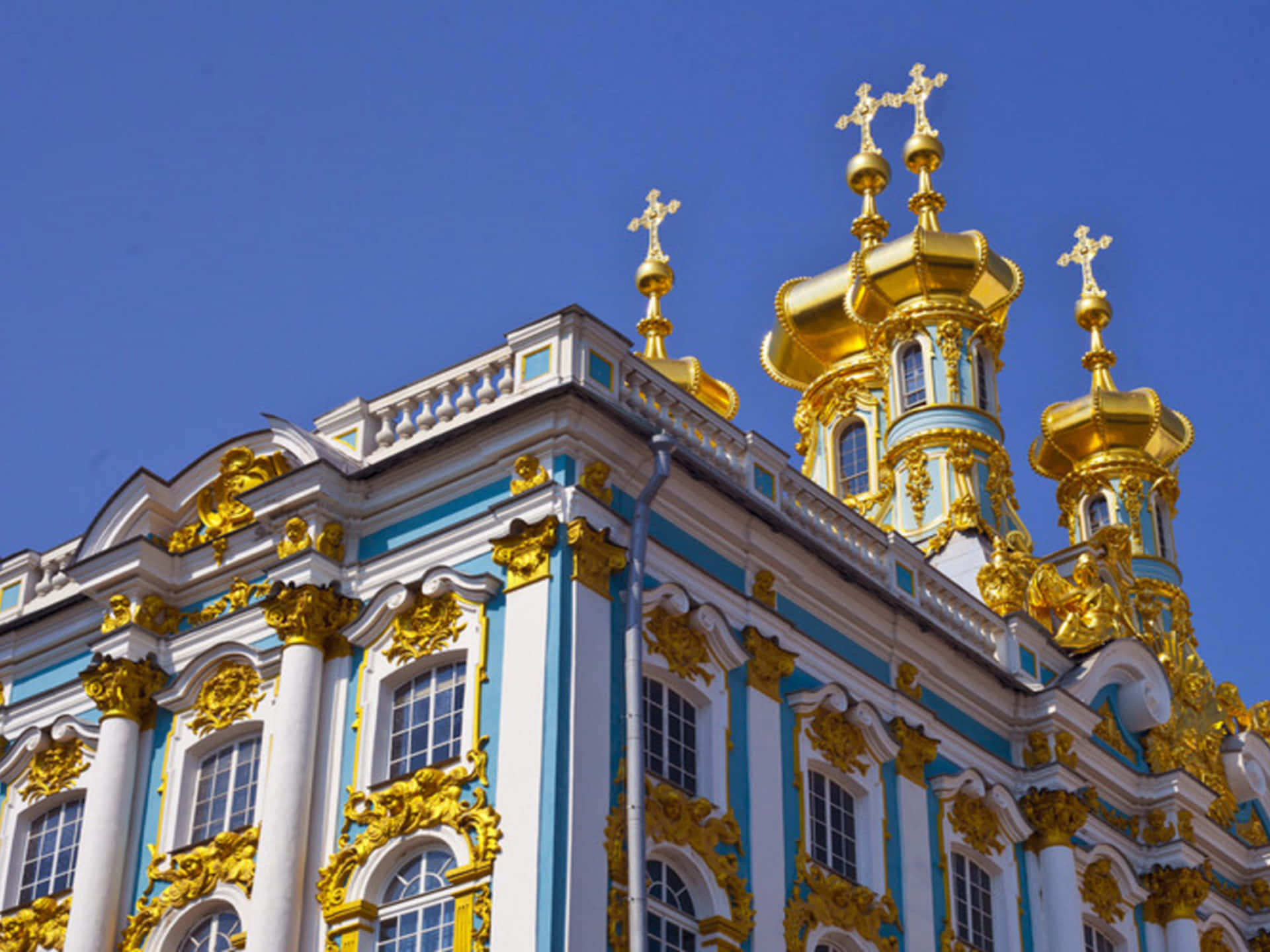 Towers Of Catherine Palace Wallpaper
