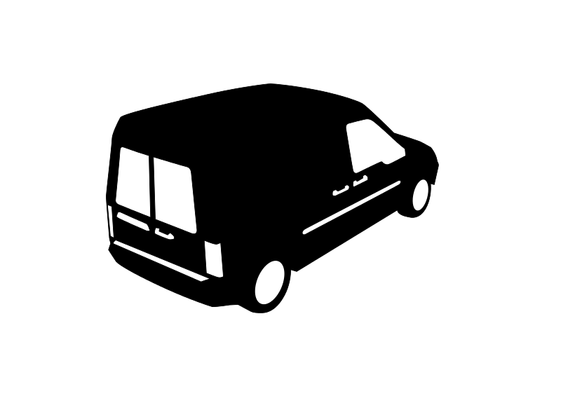 Towing Truck Silhouette Black Background PNG