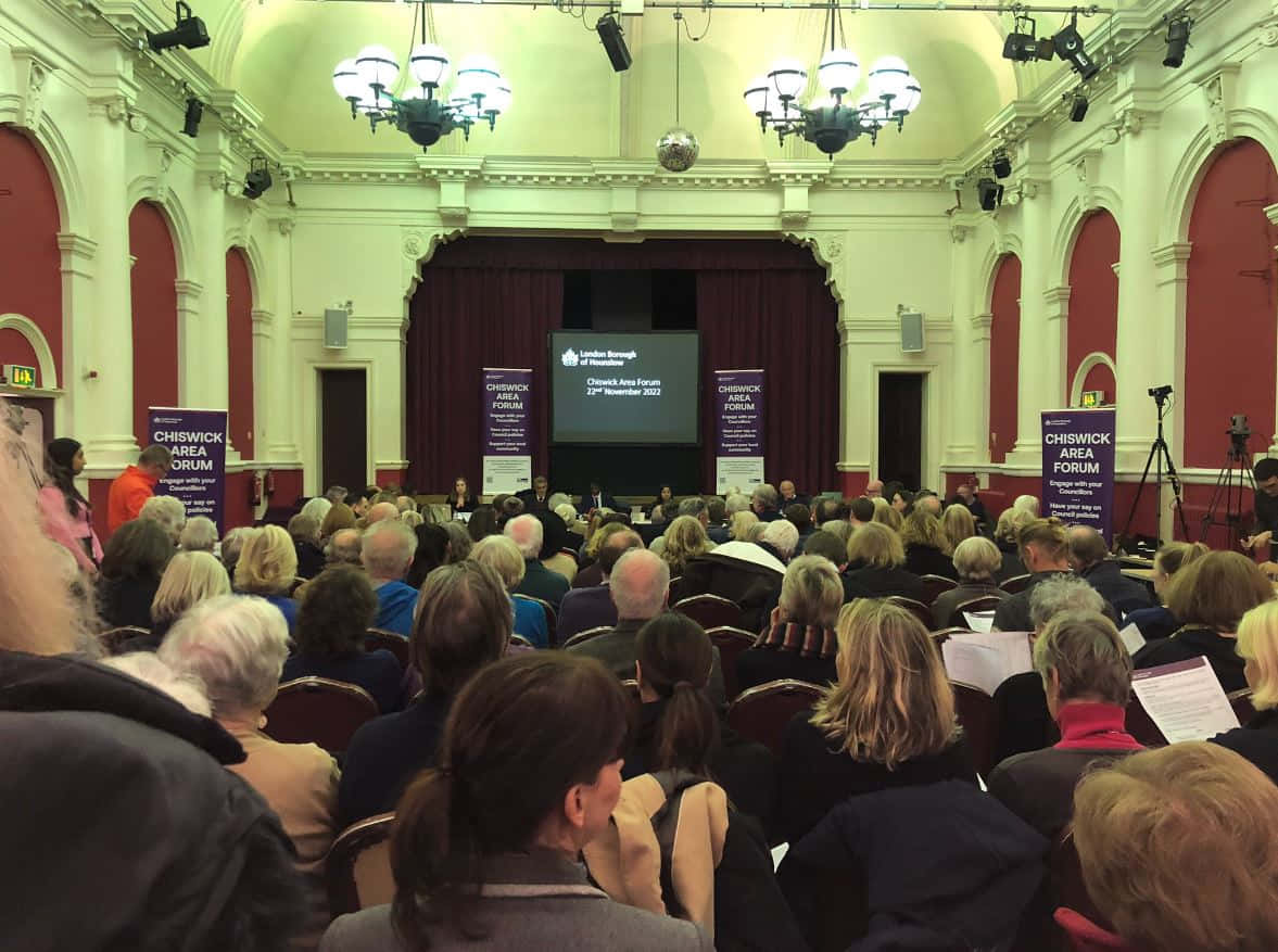 Town Hall Meeting Audience View Wallpaper