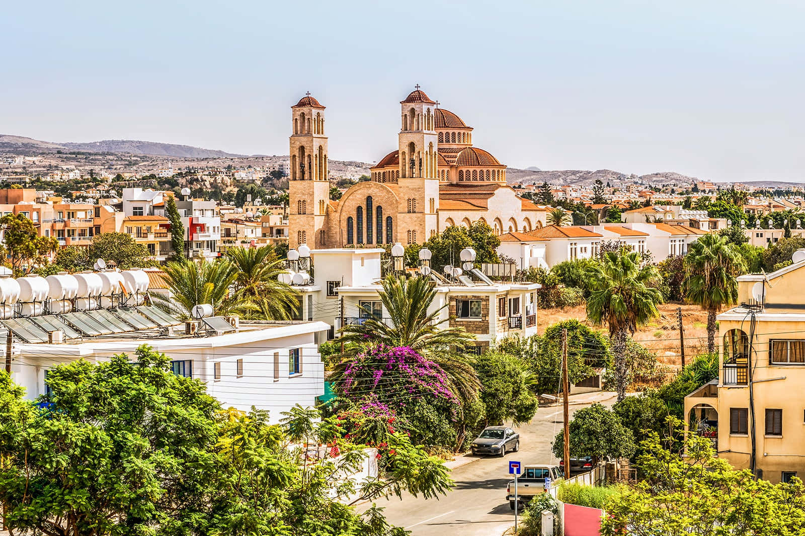 Town View Of Paphos Wallpaper