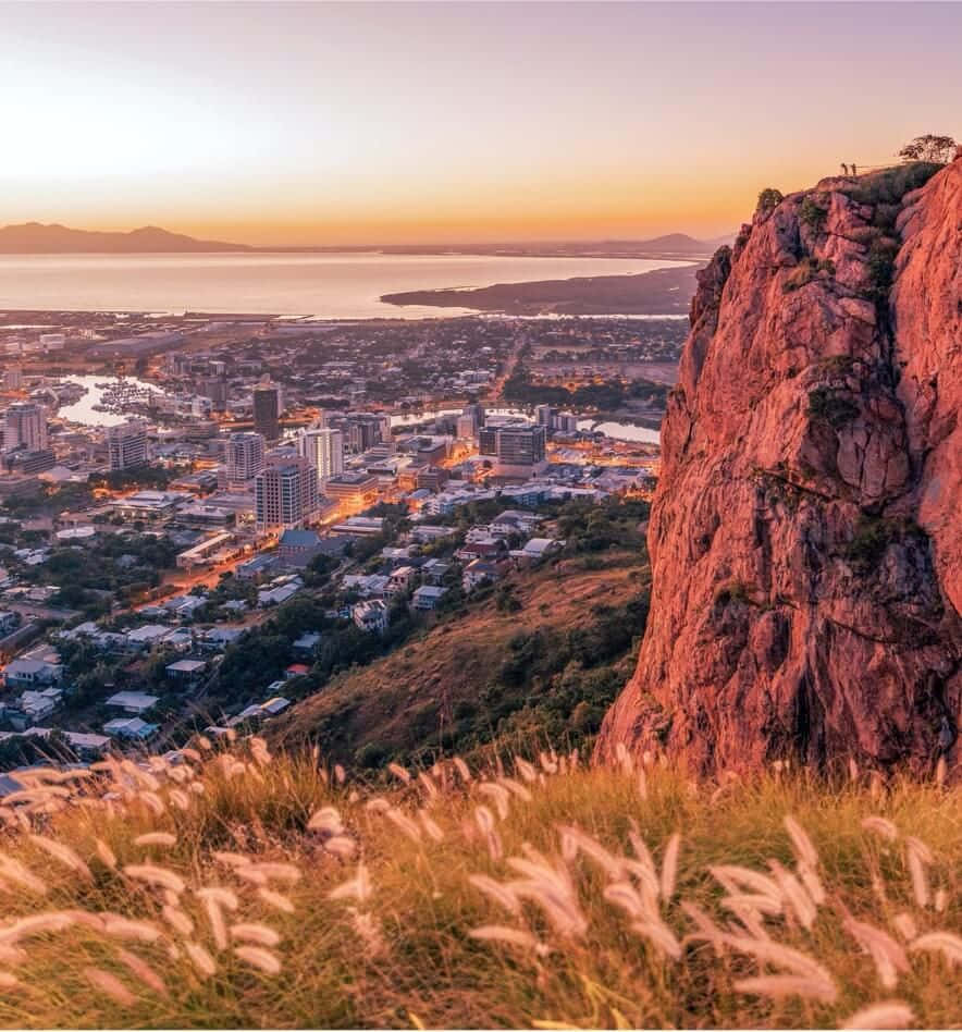 Townsville Cityscape Sunset View Wallpaper