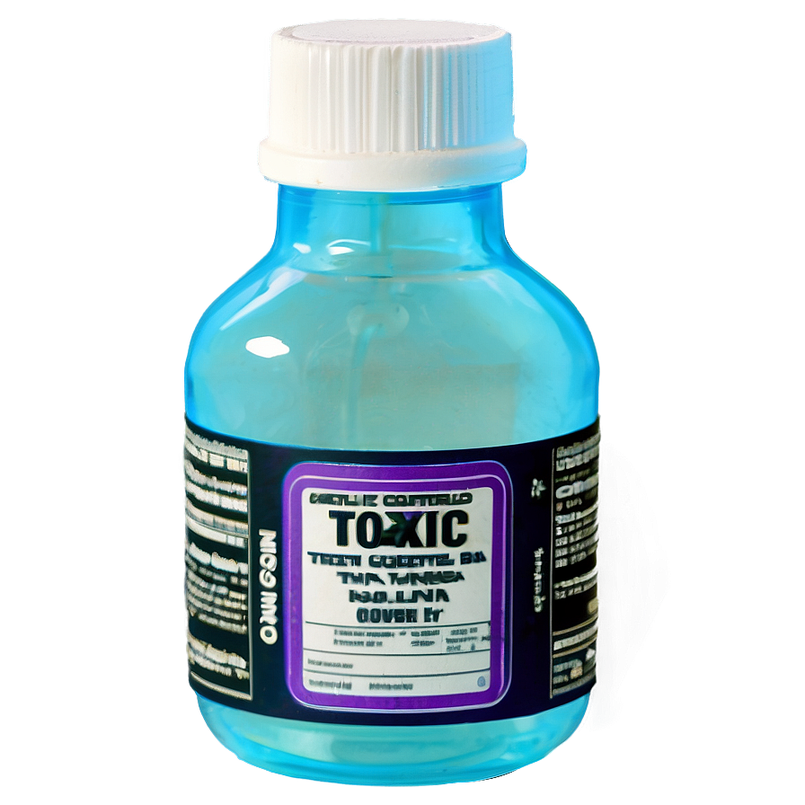 Toxic Chemicals Bottle Png Rtt PNG