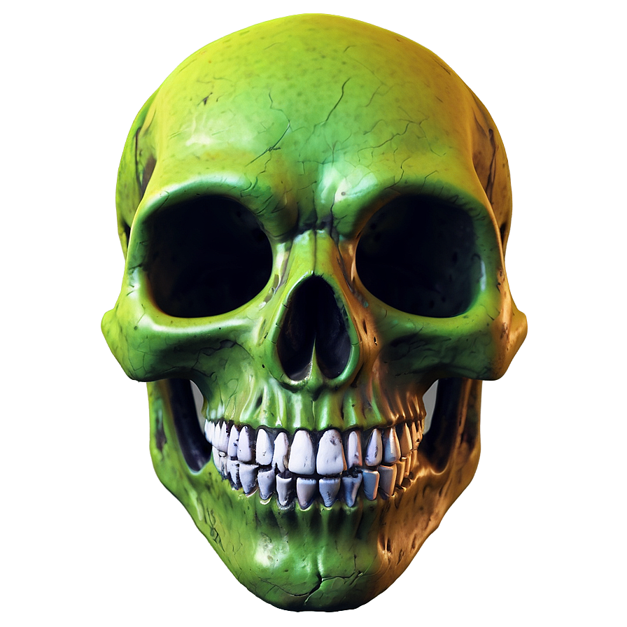 Toxic Skull Face Image Png Wdt PNG