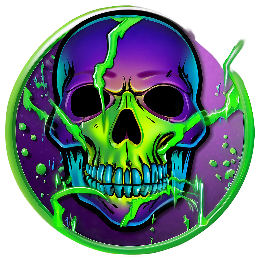 Toxic Skull Logo Png C PNG