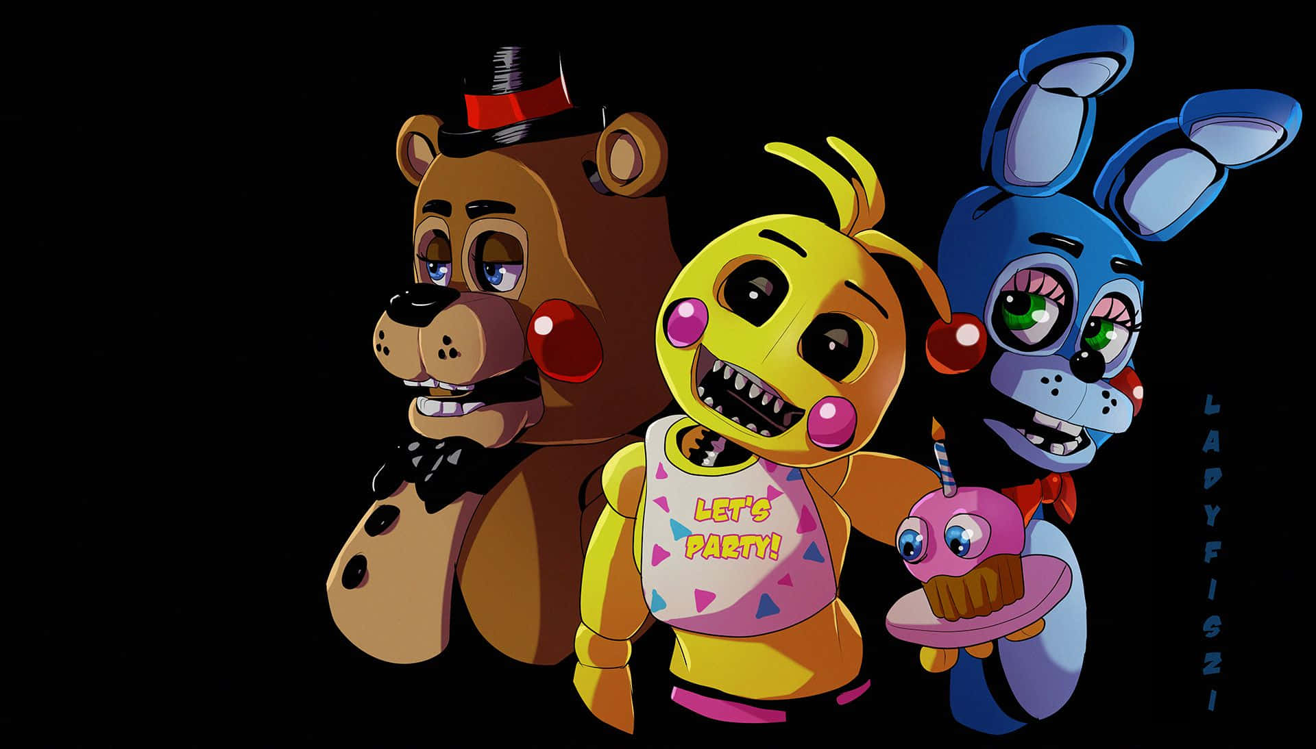 Toy Bonnie smiles for its fans Wallpaper