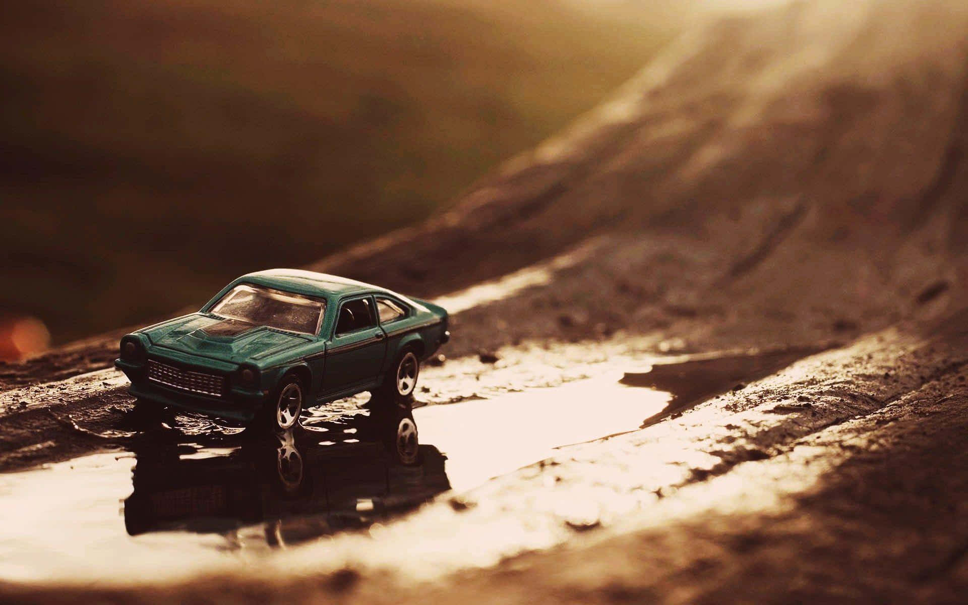 Toy Car Sunset Adventure.jpg Wallpaper
