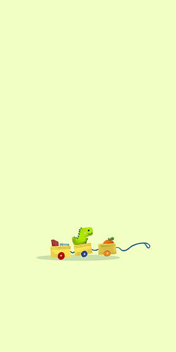 Toy Dino Kawaii iPhone Wallpaper
