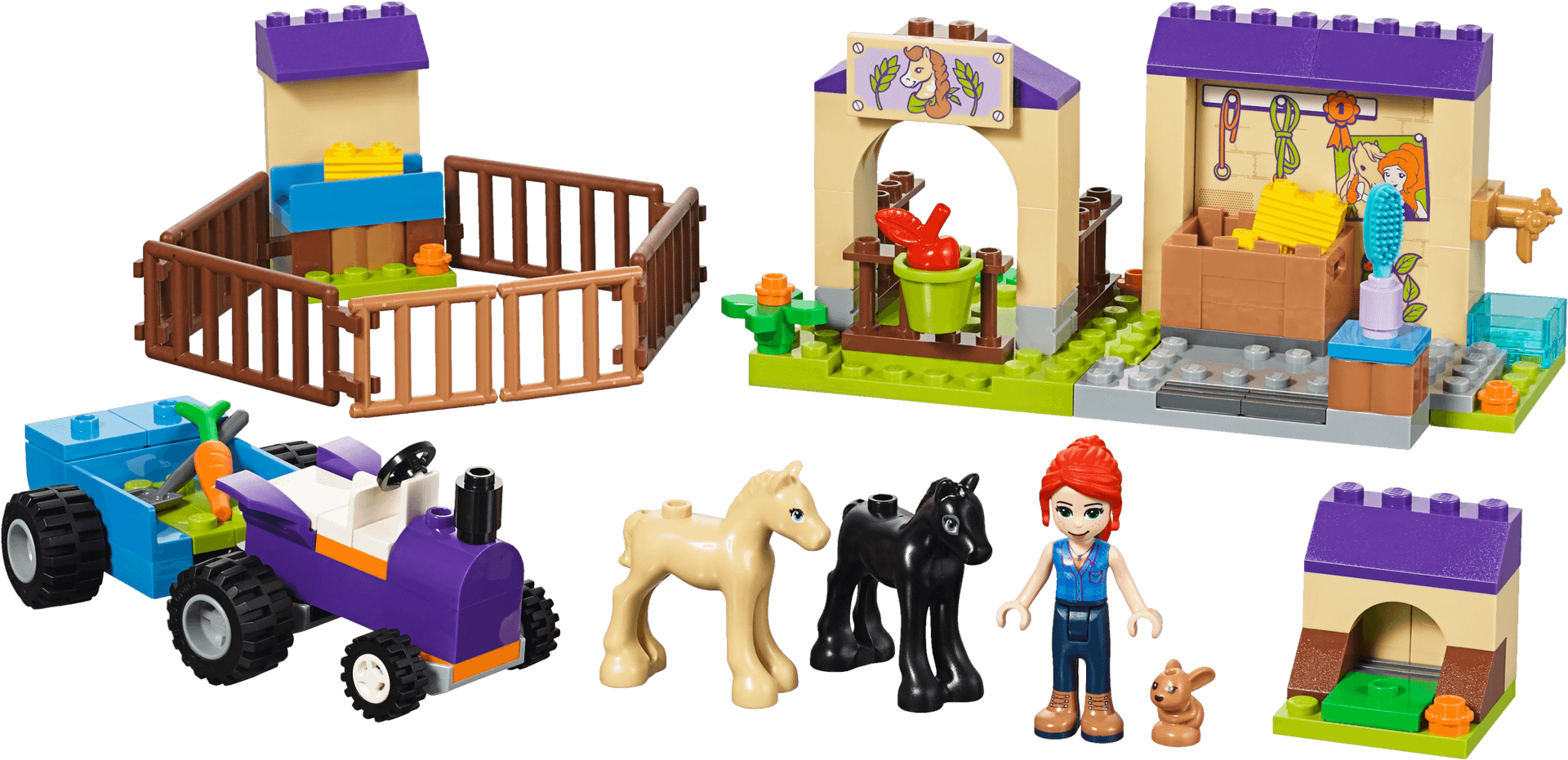 Toy Farm Playsetwith Foalsand Figures PNG