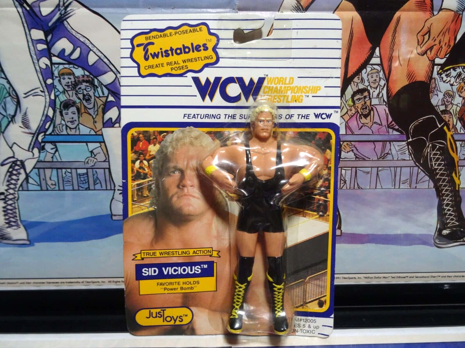 Legetøj Figur af WCW Wrestler Sid Vicious Wallpaper