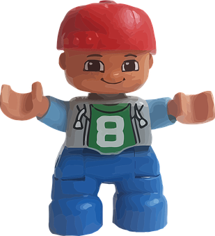 Toy Figure Smiling Red Hat PNG