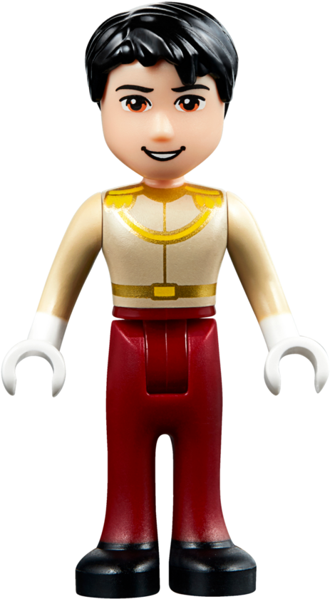 Toy Figurein Red Pantsand Golden Shirt PNG