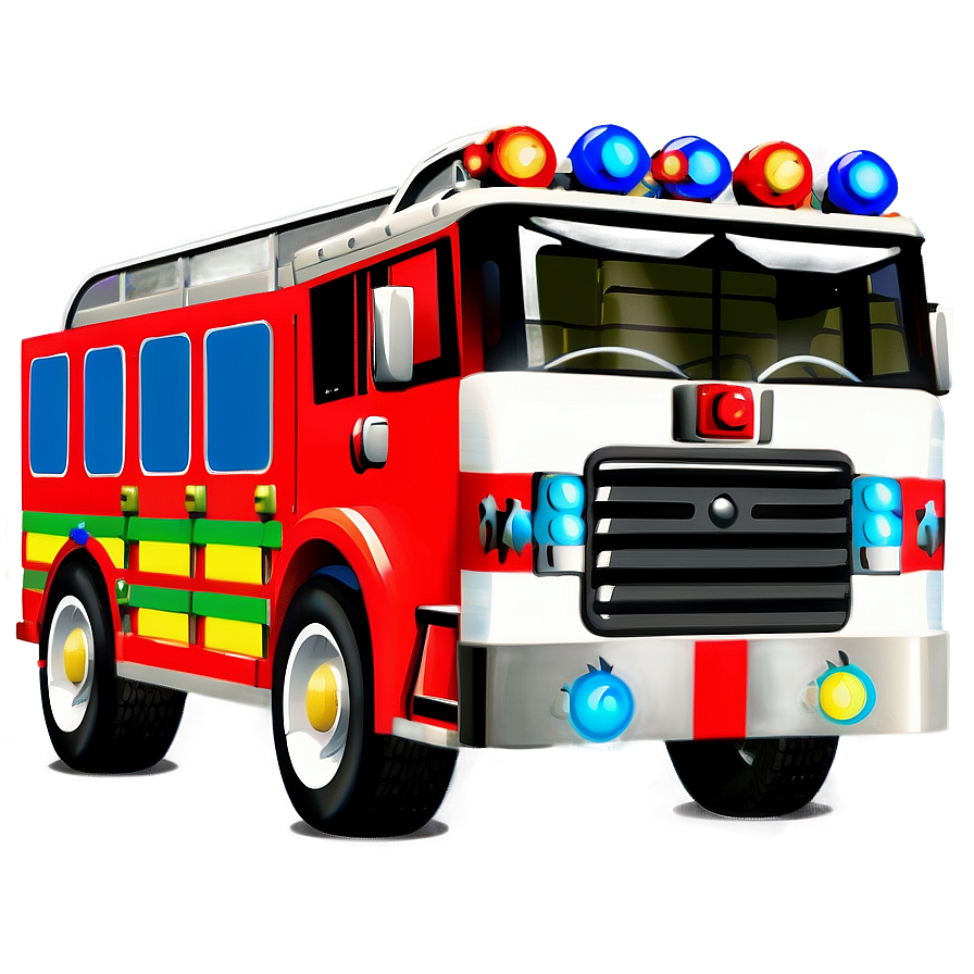 Toy Fire Truck Car Png 06122024 PNG