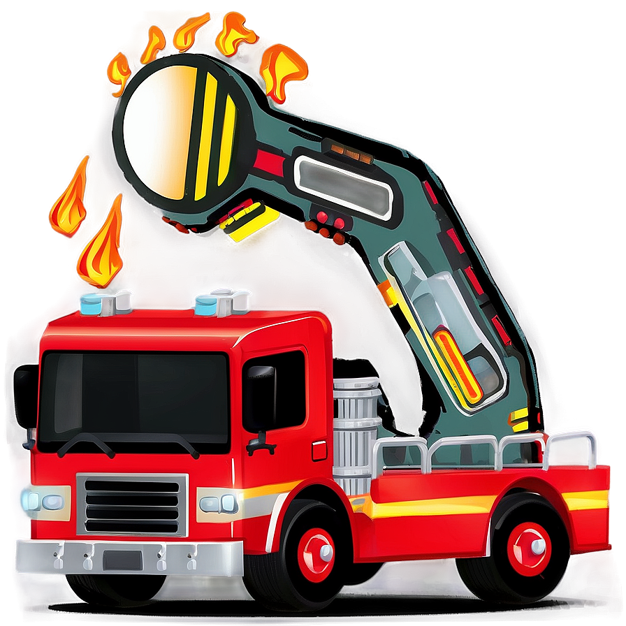 Download Toy Fire Truck Car Png Pii60 | Wallpapers.com