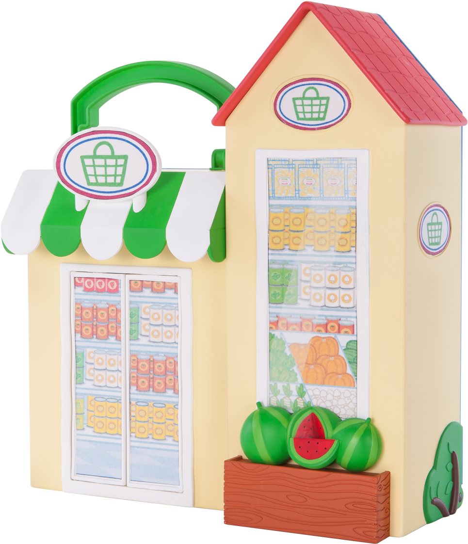 Toy Grocery Store Playset PNG