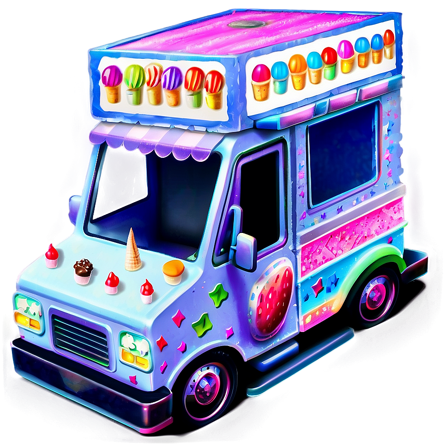 Toy Ice Cream Truck Car Png Fwj PNG