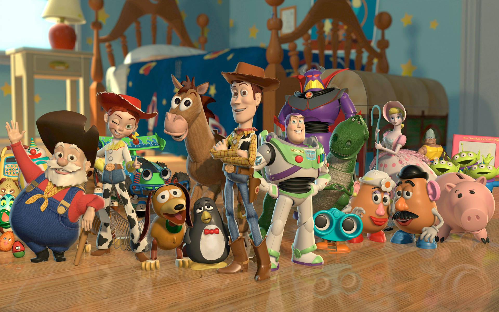 Download Toy Story 2 Complete Characters Wallpaper 