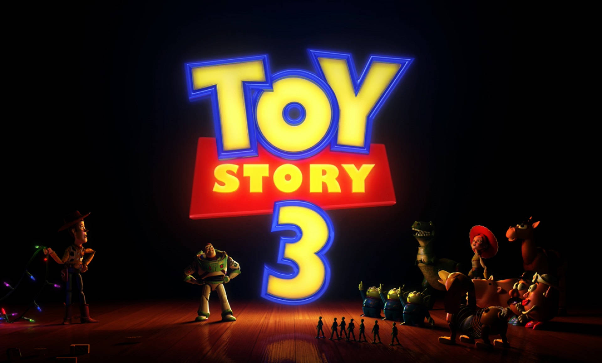 Toystory 3 Ljust Logotyp (in The Context Of Computer Or Mobile Wallpaper) Wallpaper