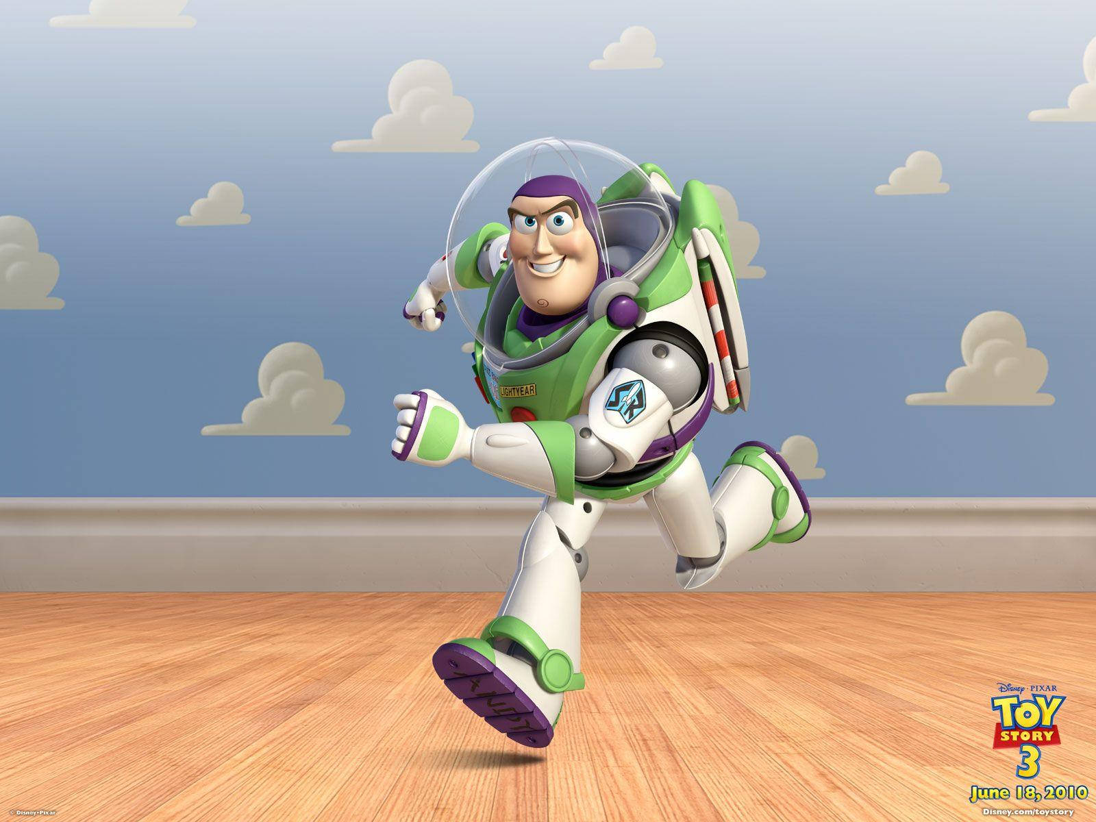 Toy Story 3 Med Buzz Lightyear Som Bakgrundsbild På Din Dator Eller Mobiltelefon. Wallpaper