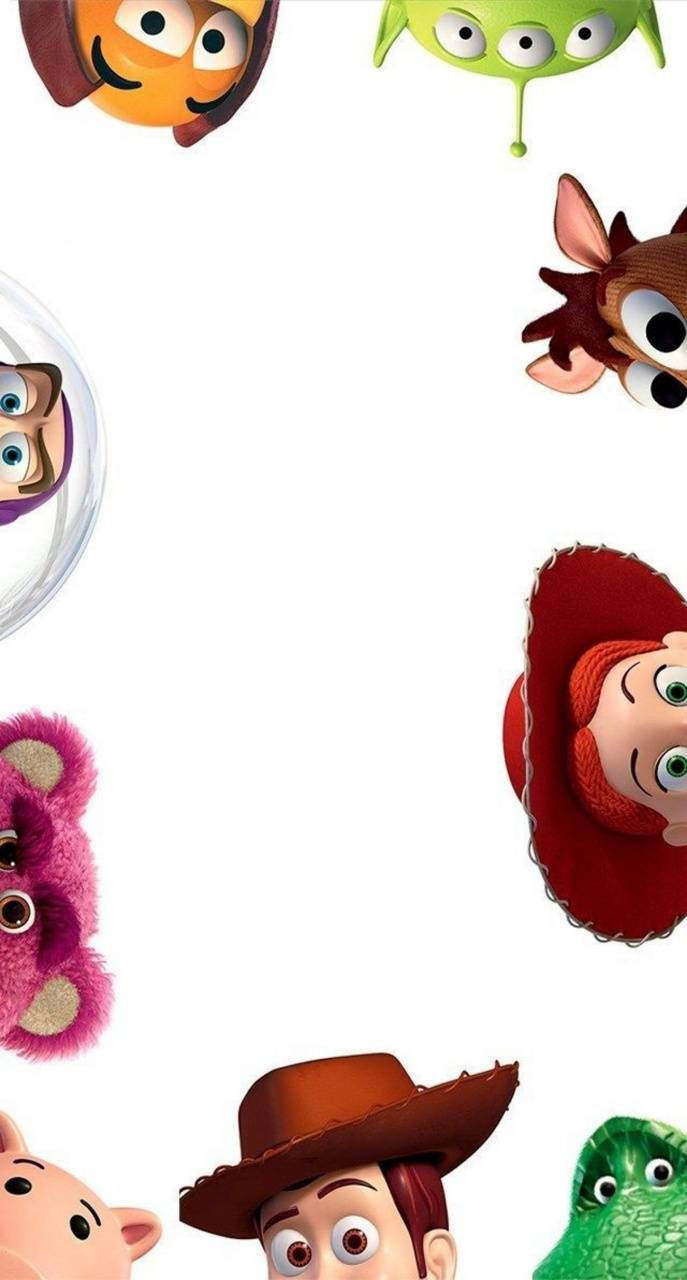 Toy Story 3 Characters Peeking Wallpaper