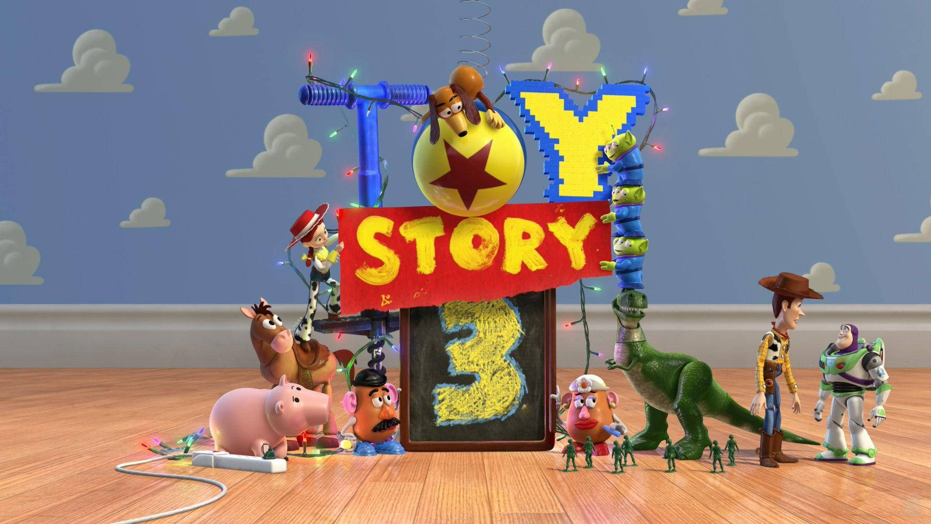 Toy Story 3 Kreative Dukker Tapet Wallpaper