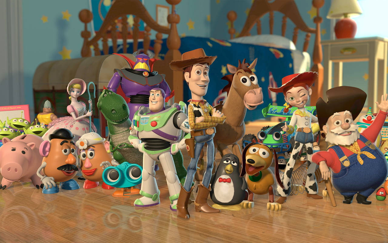 Toy Story 3 Protagonisters livsstilbaggrund Wallpaper