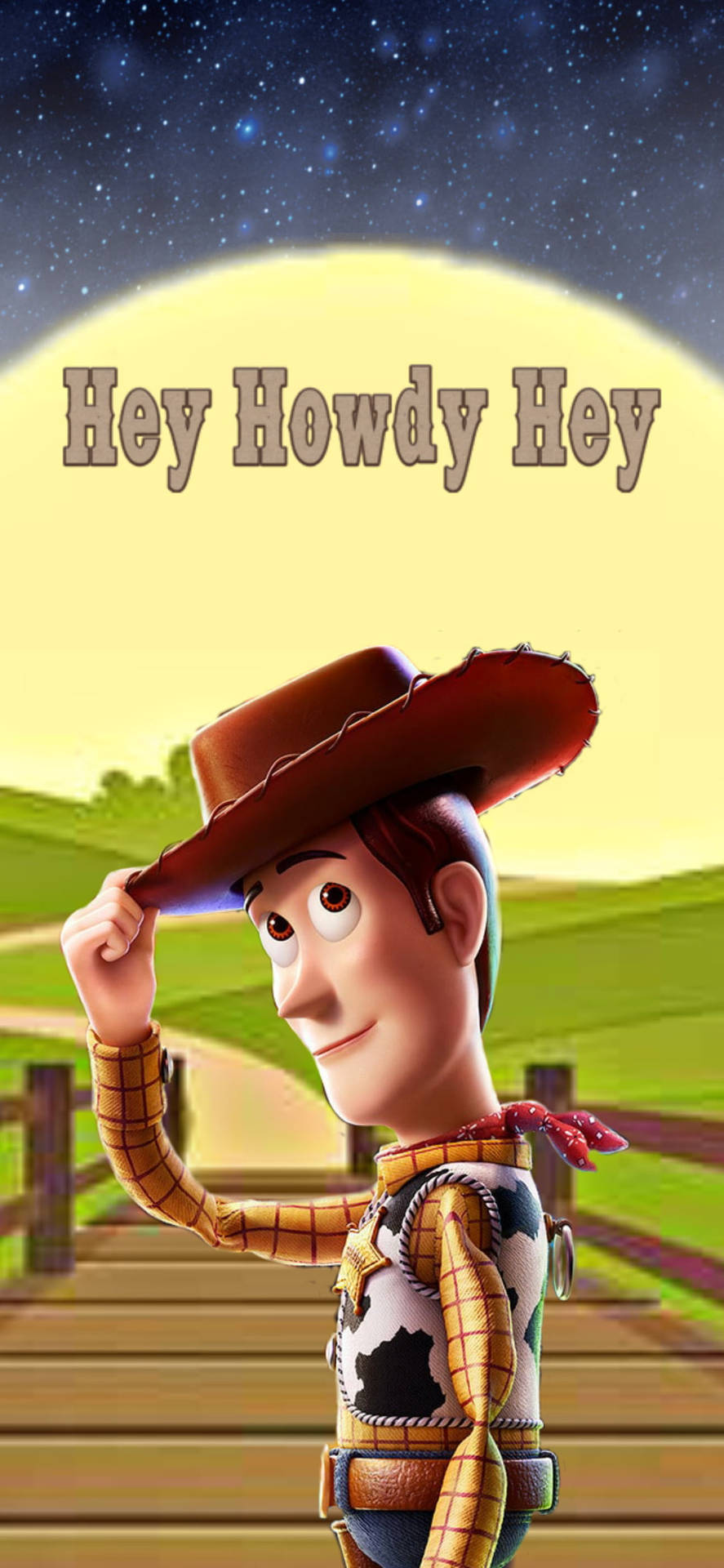 3dbehang För Datorn Eller Mobilen Med Sheriff Woody Från Toy Story 3. Wallpaper