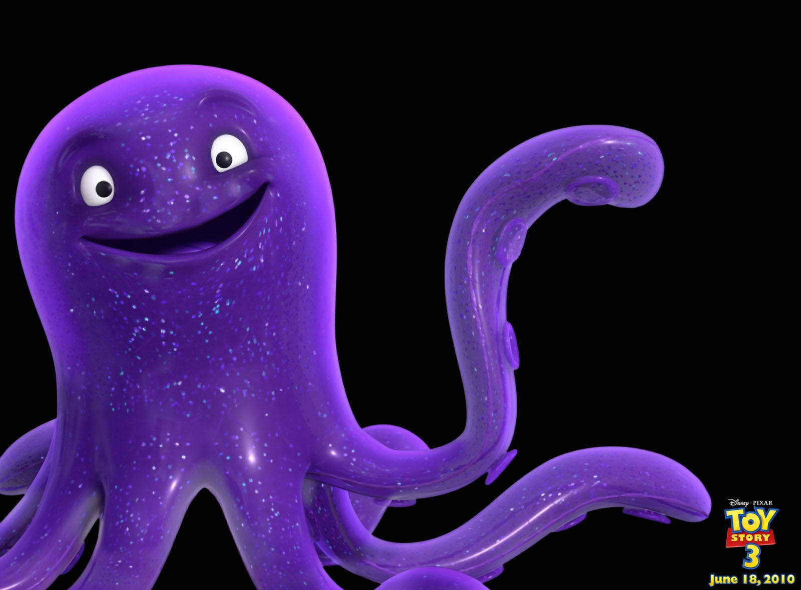 Toy Story 3 Stretch The Purple Octopus Wallpaper
