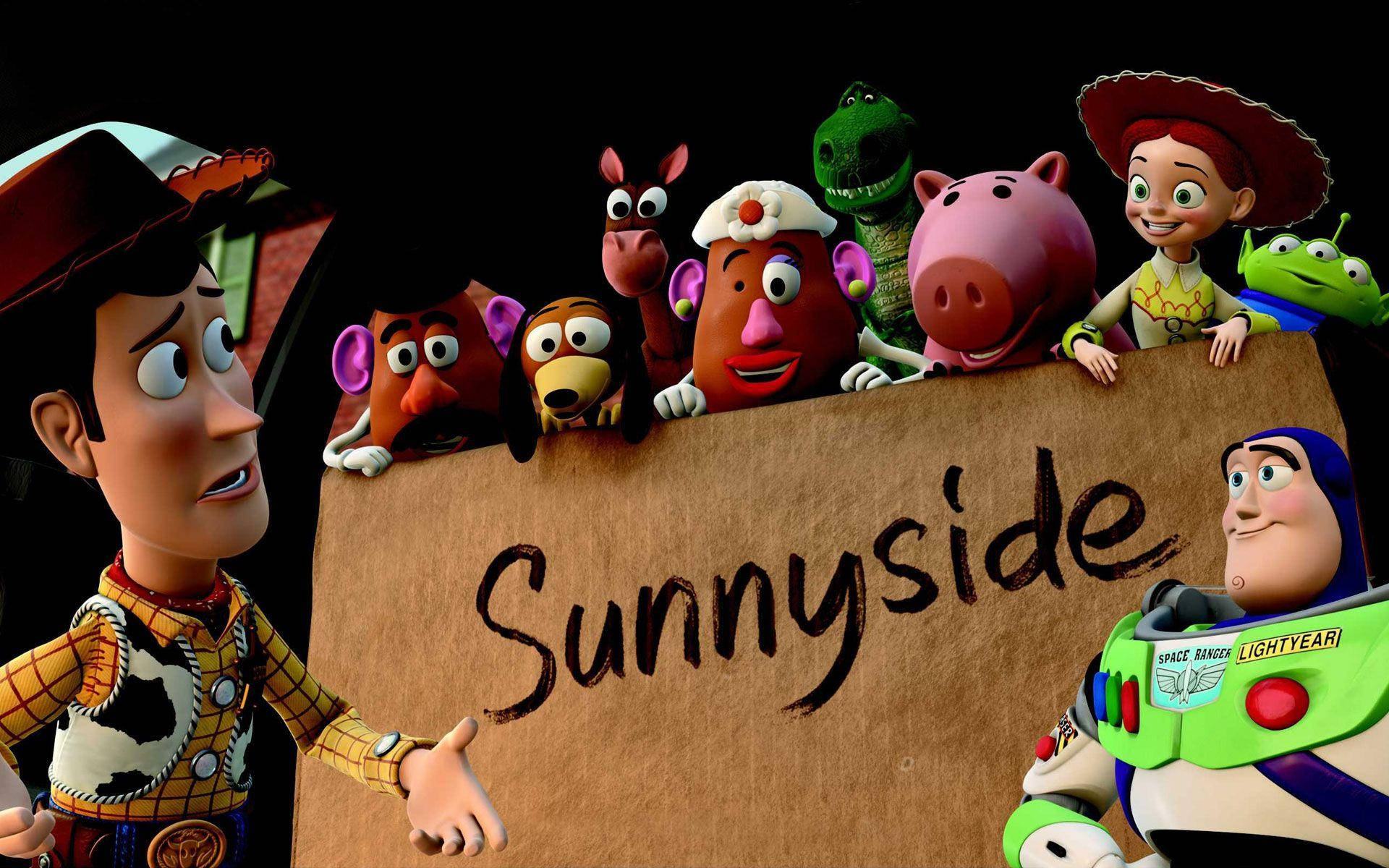 Toystory 3 Sunnyside Schild Wallpaper