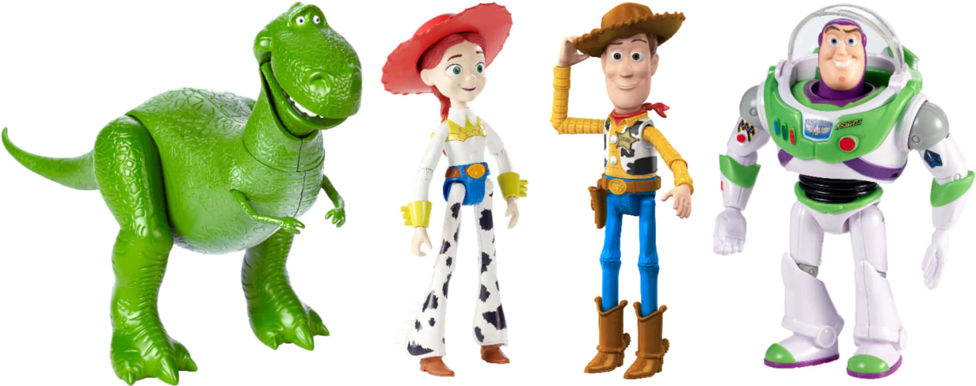 Woody,buzz Och Bo Peep Återförenades I Toy Story 4:s Värld.