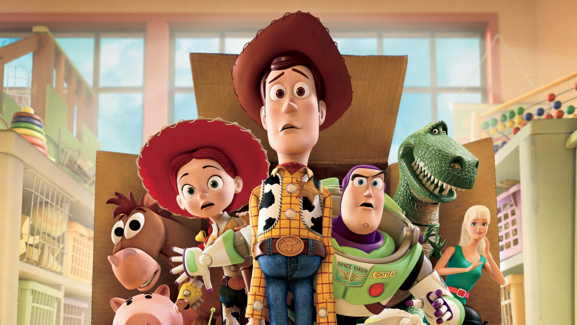 Sheriffwoody Und Forky Begeben Sich Auf Ein Neues Abenteuer In Toy Story 4.