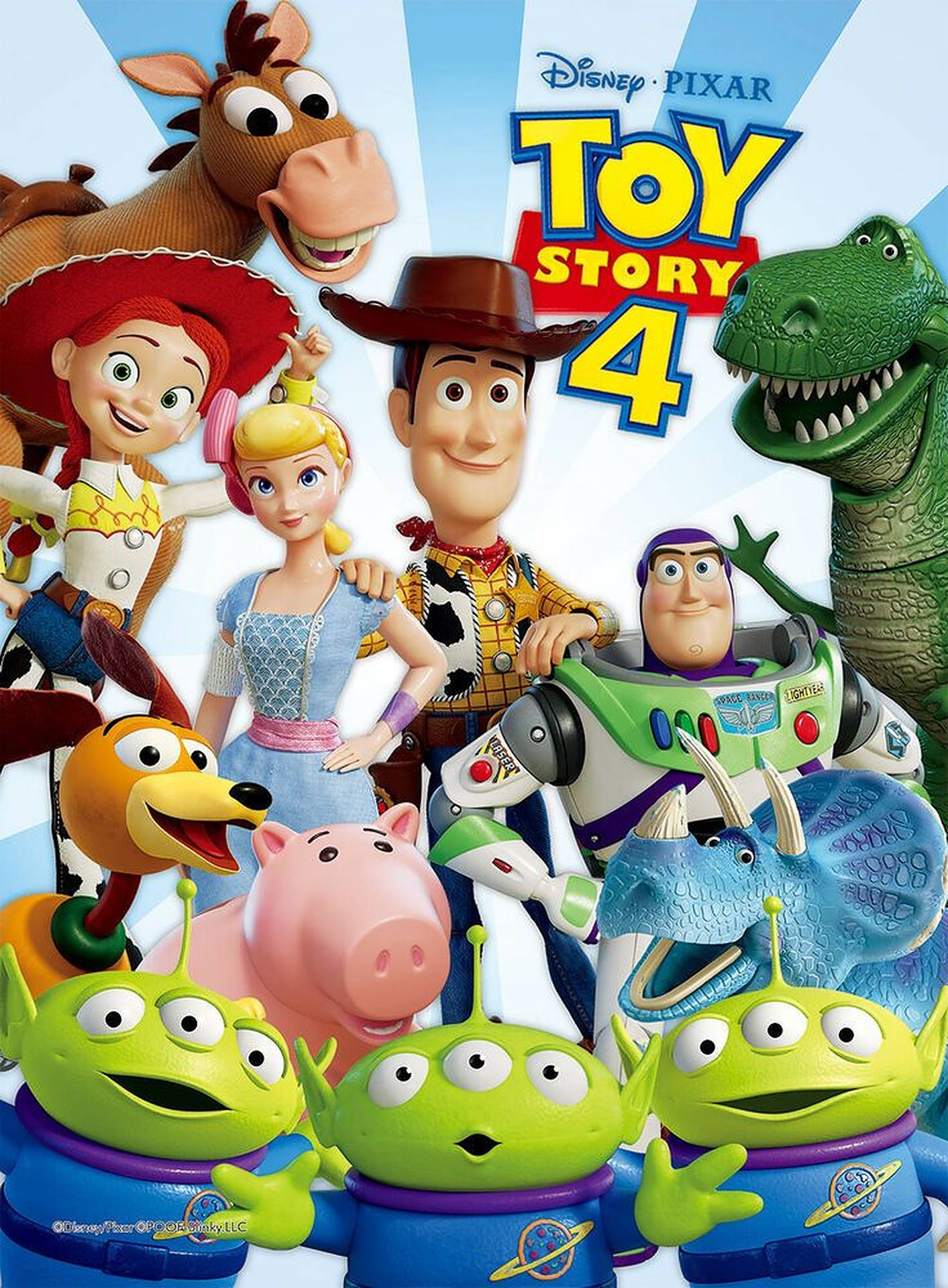 Toy Story 4 With Alien Background