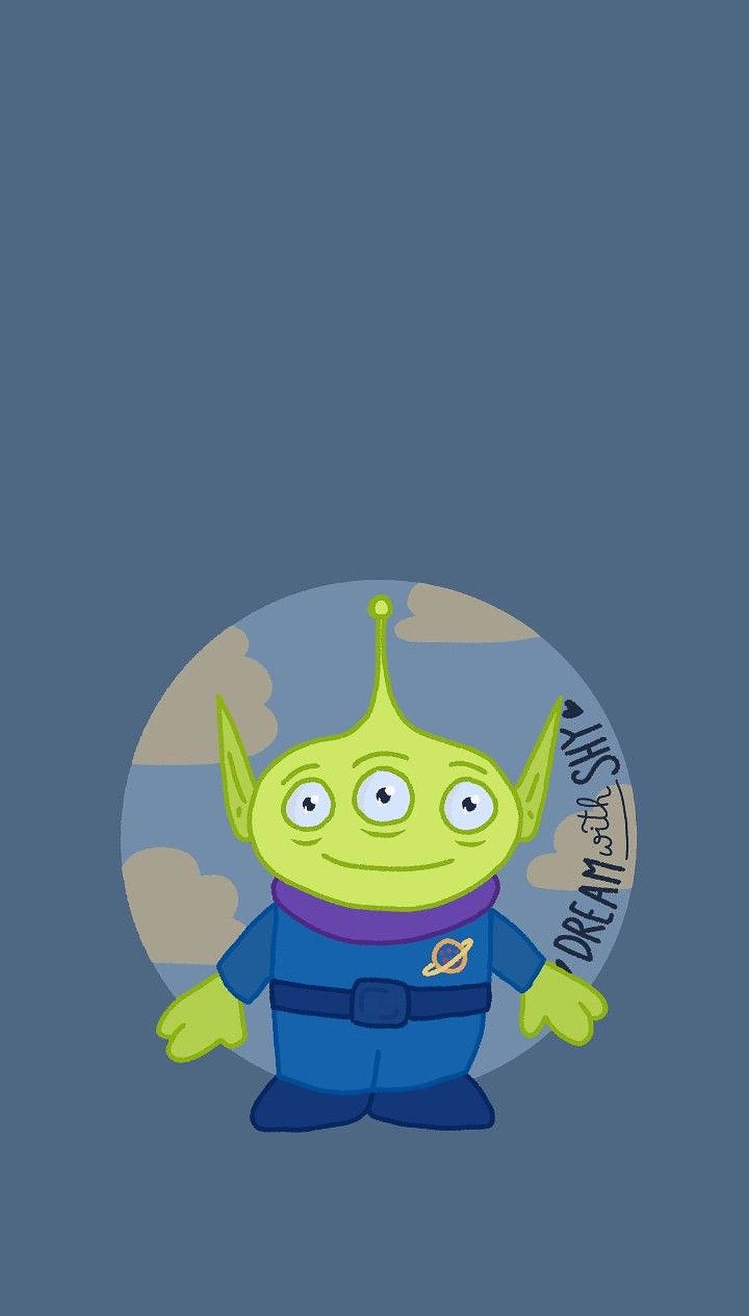 Toy Story Alien Dream With Shy Background