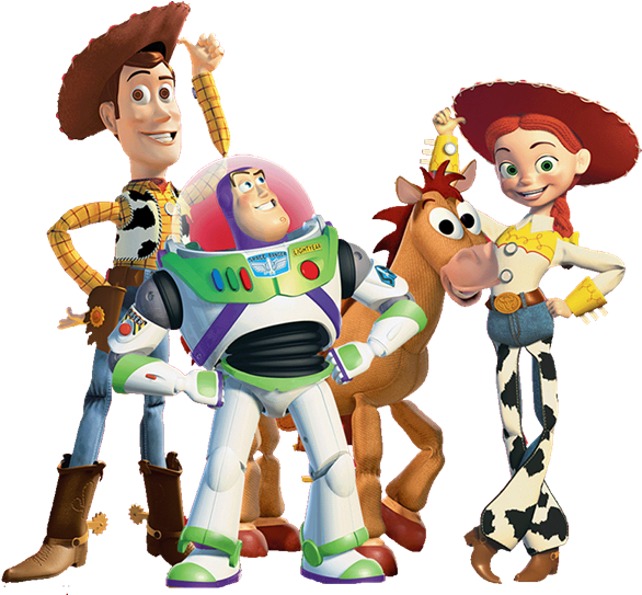 Toy Story Characters Group Pose PNG