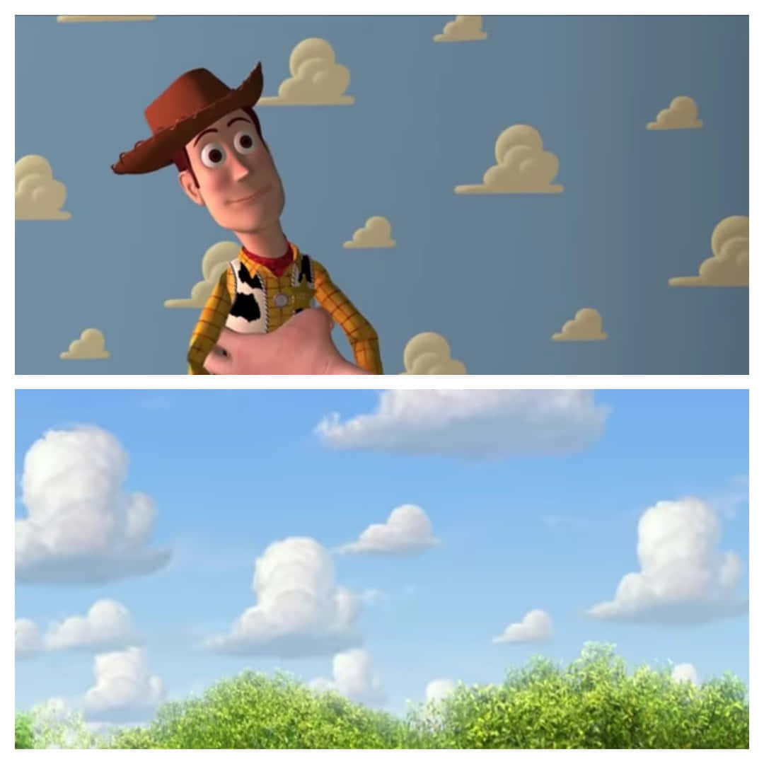 Toy Story Clouds in a Dreamlike Sky