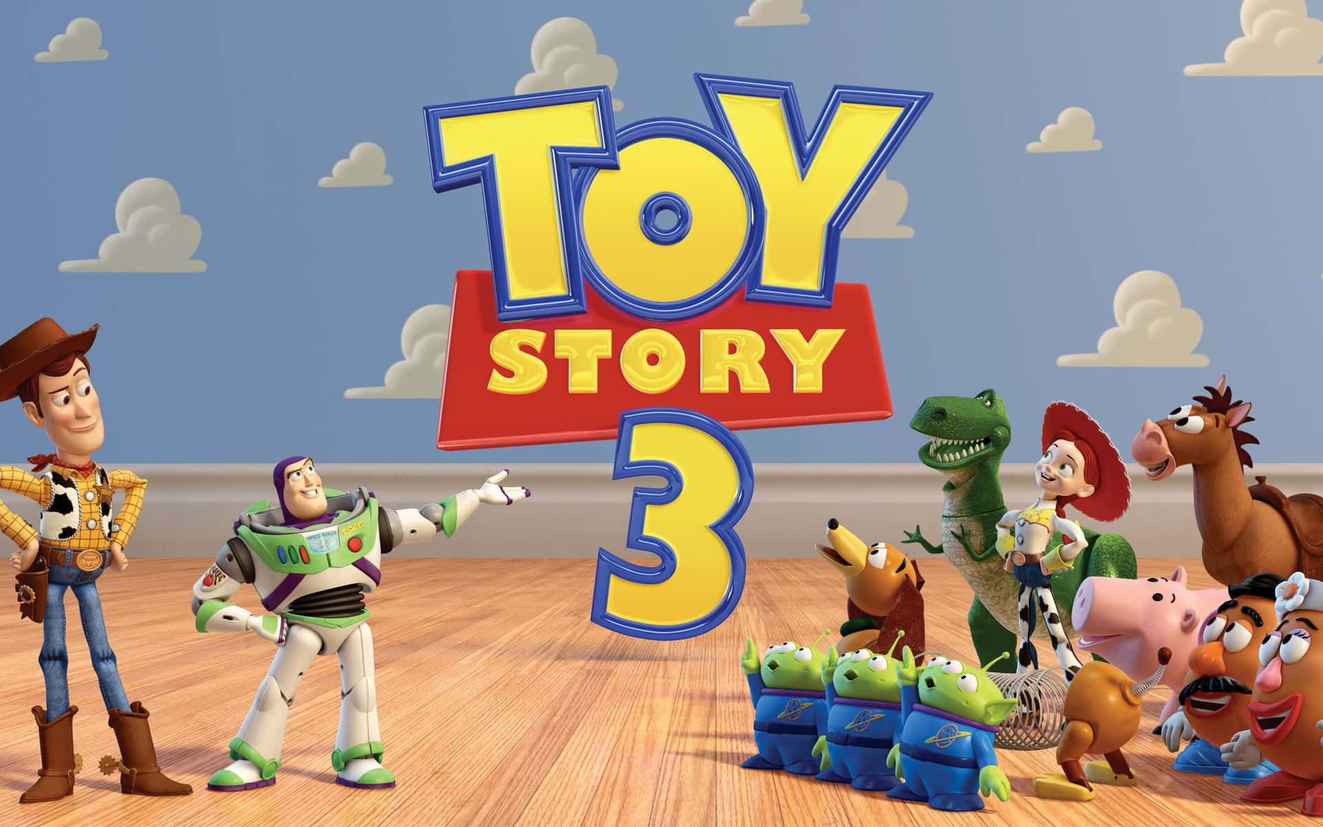 Embark on an Adventure with Toy Story's Cloud Background