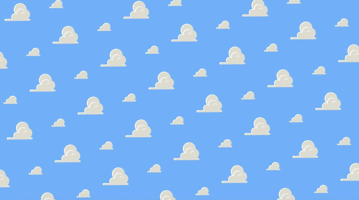 Unvistazo Al Mundo Mágico De Toy Story En Las Nubes. Fondo de pantalla