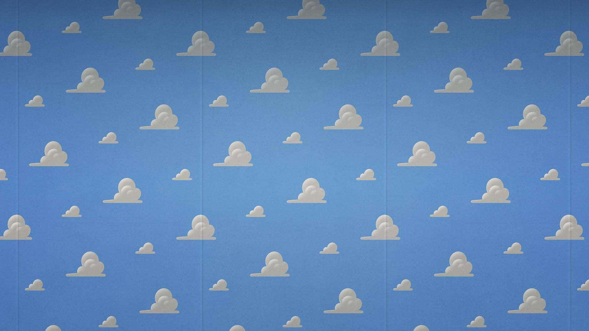 toy story logo clouds