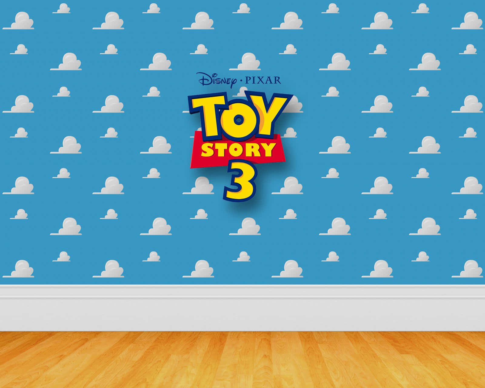 Fun And Blue Skies With Toy Story Cloud Wallpaper