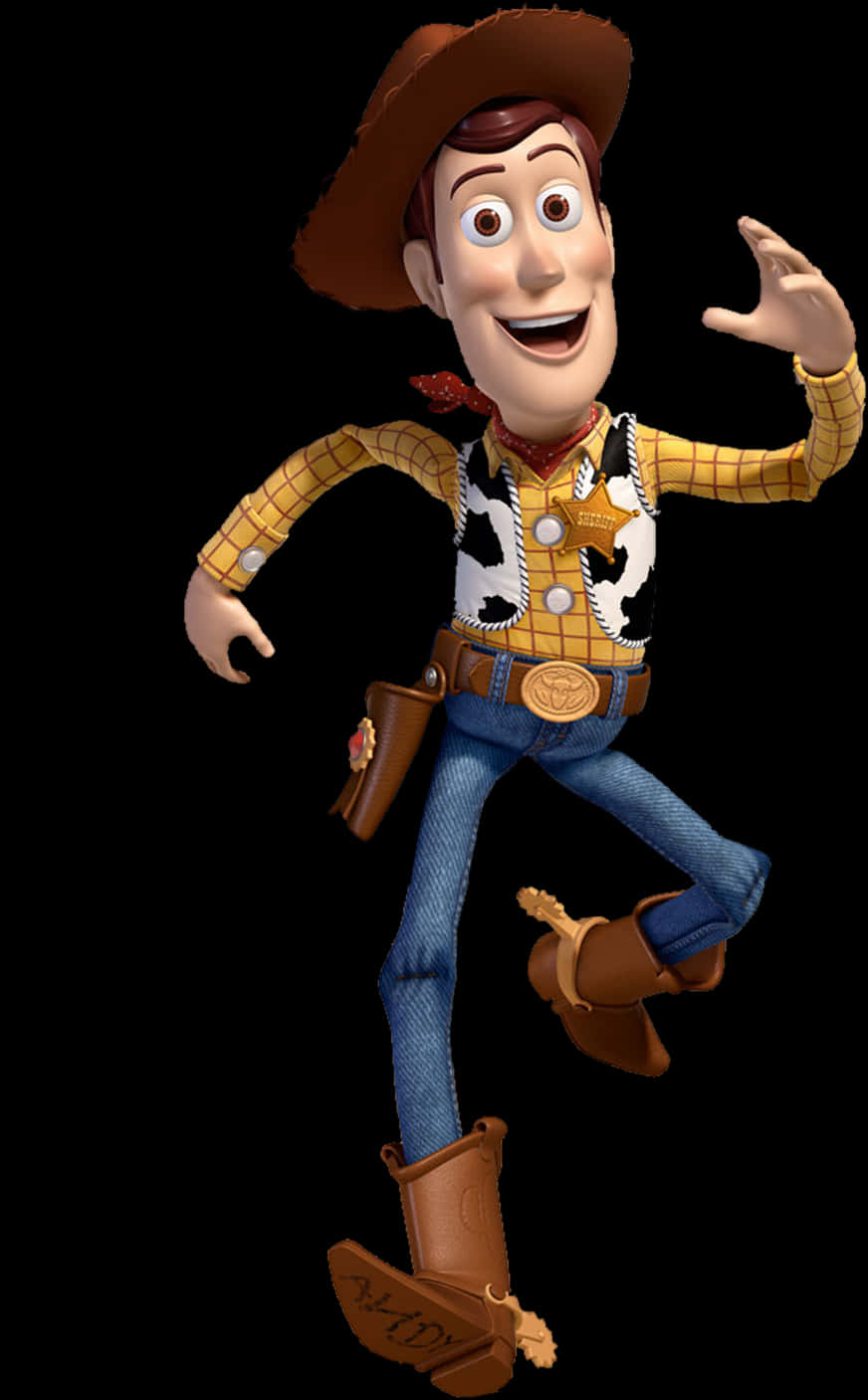 Toy Story Woody Character Pose PNG