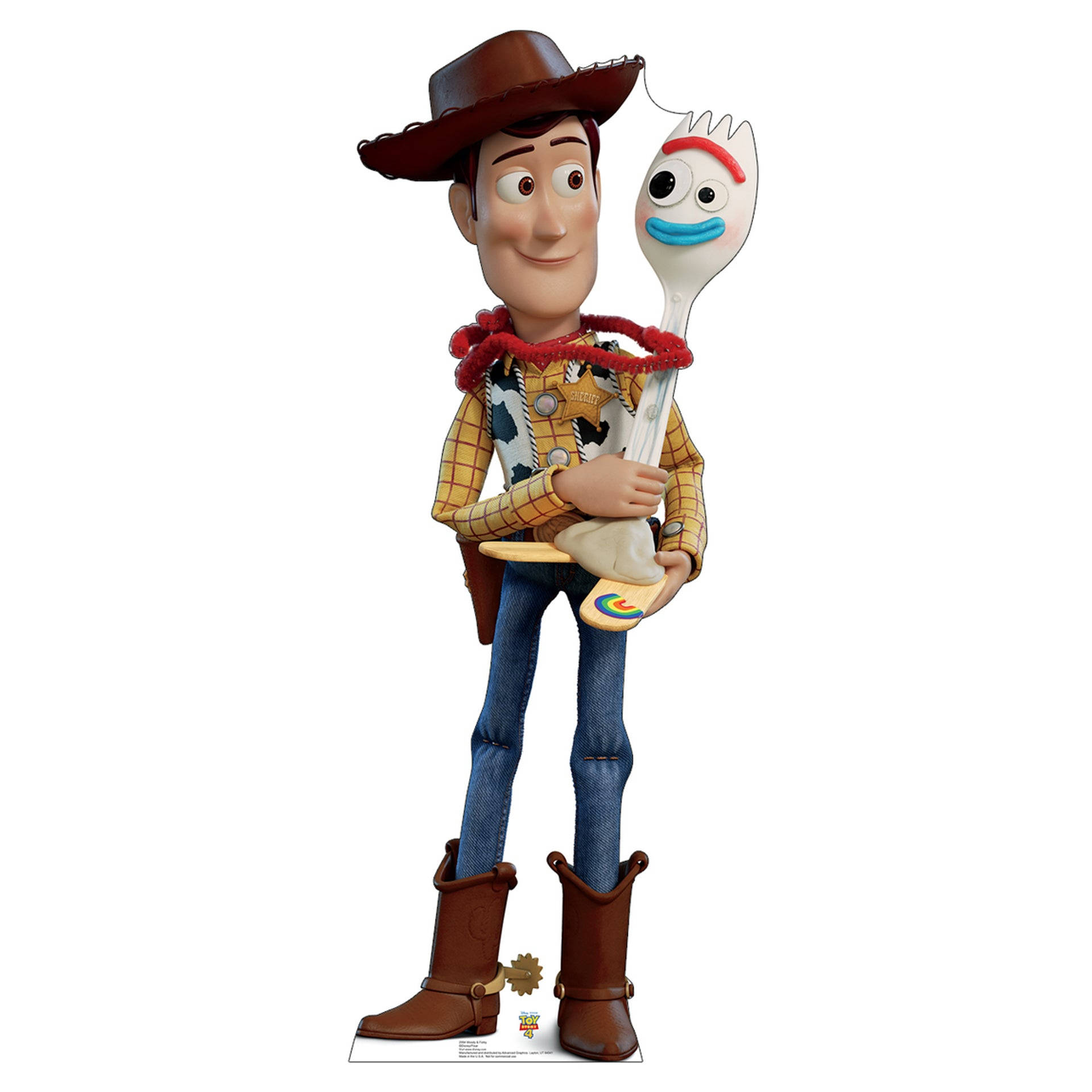 Toy Story Forky And Woody's Friendship Wallpaper