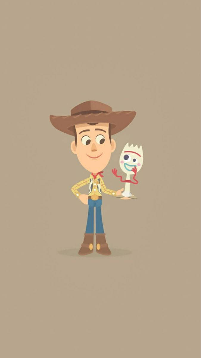 Toy Story Forky Digital Art Wallpaper