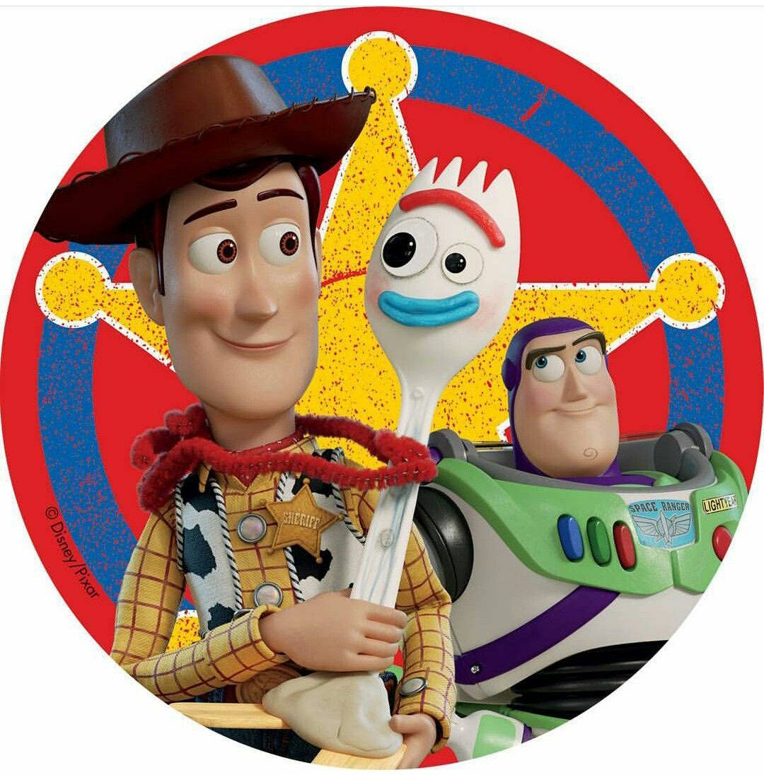 Toy Story Forky, Woody And Buzz Wallpaper