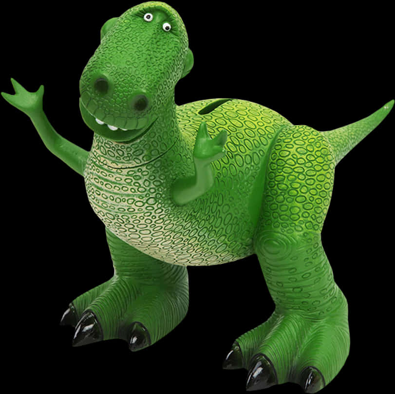 Toy Story Green Dinosaur Figure PNG