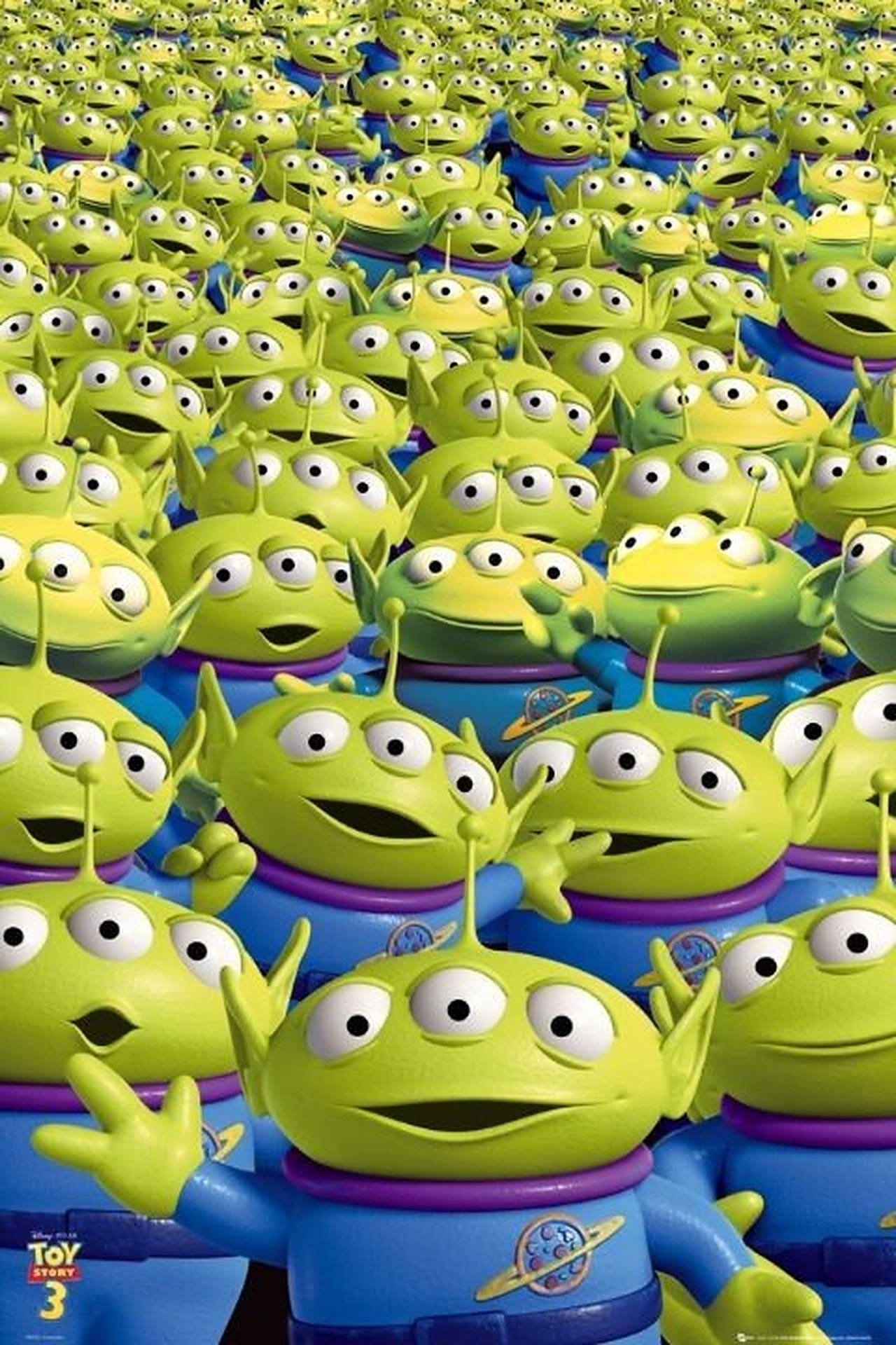 Toy Story Green Little Aliens Background