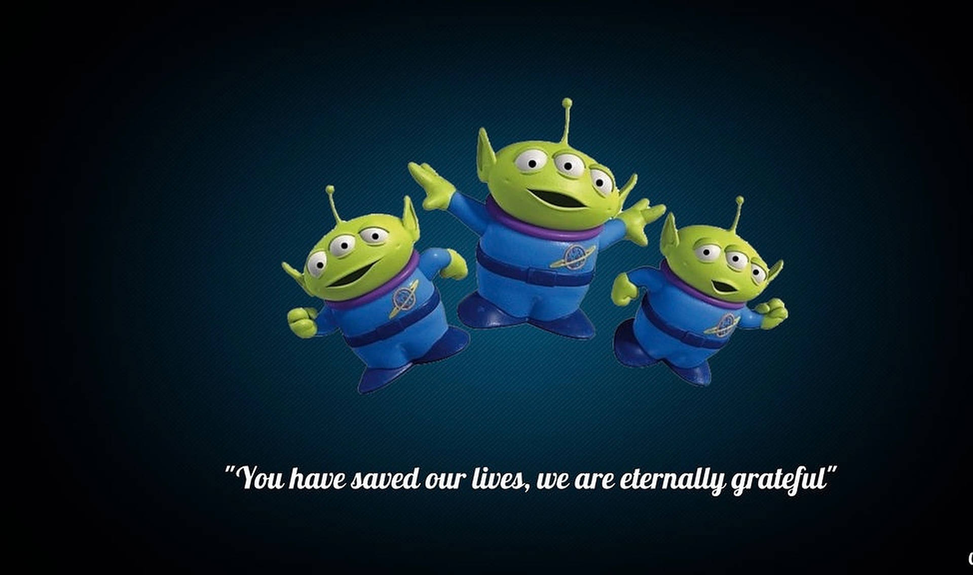 Toy Story Iconic Trio Alien Background